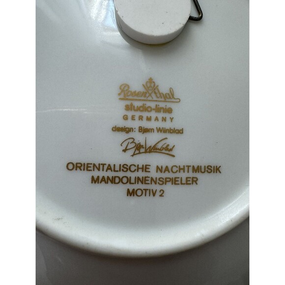 Rosenthal Porcelain Collector Plate Orient Bjorn Vintage Alladin signed - Picture 2 of 2